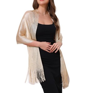 INSPIRE CHIC Women's 100% Polyester Fashion Pashmina Shawls 190 x 45 cm 1 Pc - 1 of 4