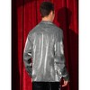 Lars Amadeus Men's Long Sleeves Button Down Prom Wedding Shiny Party Shirts - 3 of 4