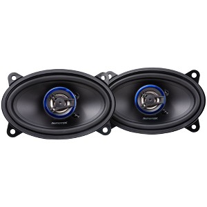 Autotek Street Machine 200W 4x6 Inch 2 Way Car Audio Coaxial Speakers with Neo Mylar Soft Dome Tweeters for Crystal Clear Sound, Pair - 1 of 4