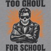 Rerun Island Women Too Ghoul For School Jacket Short Sleeve Graphic Cotton Cropped Loose T-shirt - 2 of 4