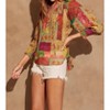 Women's Aura Smocked Neckline Flowy Blouse - DRESS FORUM - 2 of 4