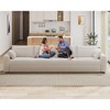 Vipbear Beige Extra Large Modular Sectional Sofa,Comfy Corduroy Modern Oversized 4-Seat Sectional Couch with Deep Seat,Tool-Free Assembly - 3 of 4