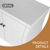 Industrial 4-Door Accent Cabinet with Wooden Arc Legs & Bronze Clasps – Advanced Storage Design, Solid Craftsmanship - Leovsnove - 4 of 4