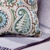 Ellis Curtain Paisley Prism Decorative Soft & Comfortable Toss Pillow 18" x 18" Latte - 3 of 4