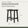 Maven Lane Noah High Back Vegan Leather Counter Height Bar Stool - 4 of 4