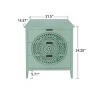 34"H Accent Cabinets For Living Room,Hollow-Carved Cabinet With 3 Drawers,Cabinet Storage Drawers,Cabinet Pantry-Maison Boucle - 4 of 4
