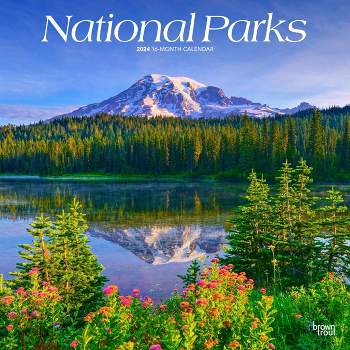 Browntrout 2024 Wall Calendar 12"x12" National Parks