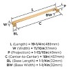 Amerock Lintel Appliance Pull for Large Panels and Oversized Cabinets - 4 of 4