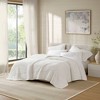 Solid Color Breathable Cooling Comforter, Ultra Soft Premium Cozy Textile Lightweight Reversible Bed Blanket for Hot Season, White, King/Cal King - 2 of 4