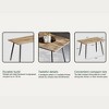 GDFStudio Freya Modern Wooden Dining Table - 4 of 4