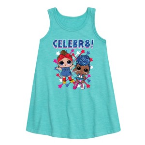 Girls' - LOL Surprise! - 4th of July Graphic Sleeveless Aline Dress - 1 of 3