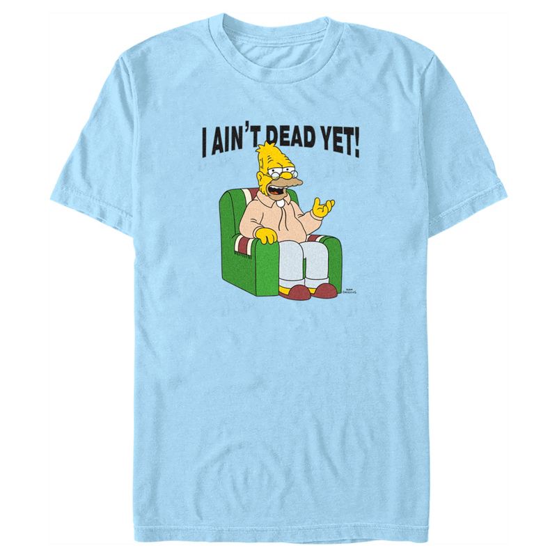 Men's The Simpsons Grandpa Simpson I Ain't Dead Yet T-Shirt, 1 of 5