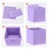 REGALWOVEN Collapsible Fabric Storage Bin with Handle for Organizing Clothes Books 2 Pcs - 3 of 4
