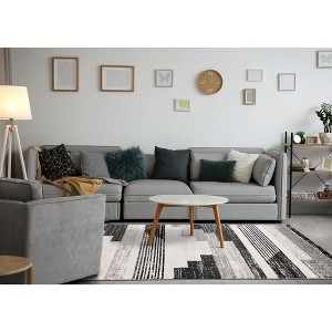 Rug Branch Contemporary Stripes, Southwestern White Indoor Area Rug - 5' x 8' - 1 of 4