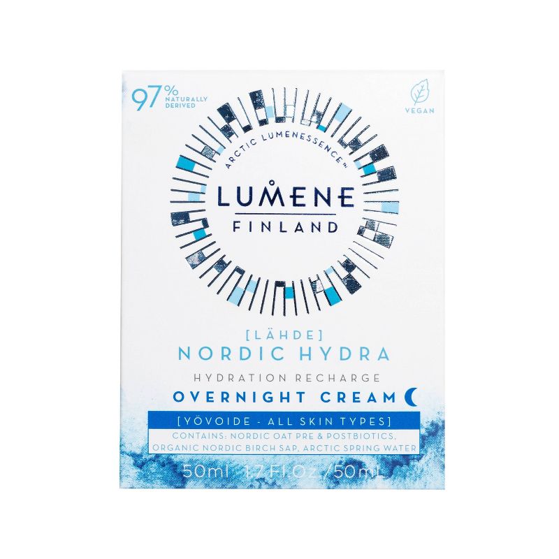 Lumene Lahde Hydration Recharge Overnight Cream - 1.7 fl oz, 4 of 7