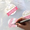 Big Dot of Happiness Little Princess Crown - Pink and Gold Princess Baby Shower or Birthday Party Clear Goodie Favor Bags - Treat Bags With Tags 12 Ct - 3 of 4
