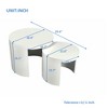 NicBex Coffee Tables for Living Room Round Nesting Coffee Table Set of 2, Modern End Side Tables for Bedroom Office Balcony Yard - 2 of 4