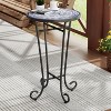 Christopher Knight Home Ellie Patio Iron and Ceramic Tile Accent Table - 2 of 4