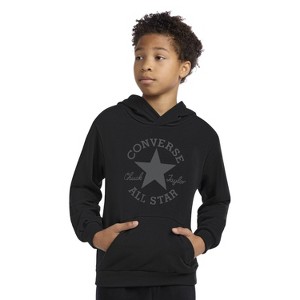 Converse® Boys' French Terry All Star Logo Hooded Sweatshirt - 1 of 4