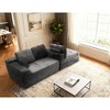 Cloud Plush Corduroy L-Shaped Modular Sectional Sofa with Chaise Lounge, No Assembly, and Plush Fabric - 3 of 4