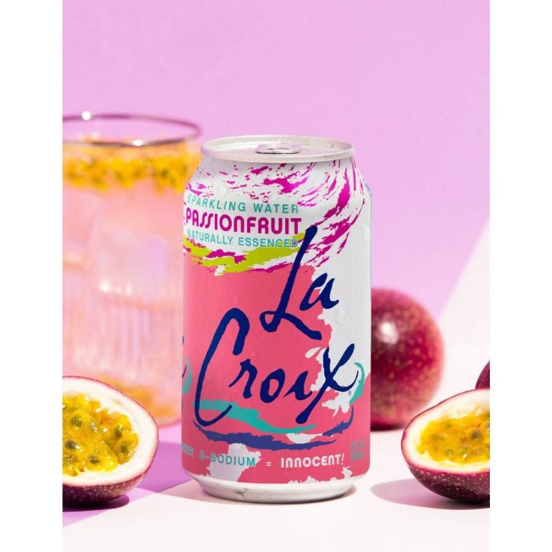 LaCroix Sparkling Water Passionfruit - 8pk/12 fl oz Cans, 3 of 10