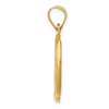 Black Bow Jewelry 14k Yellow Gold Hollow Oval Miraculous Medal Pendant - 2 of 4
