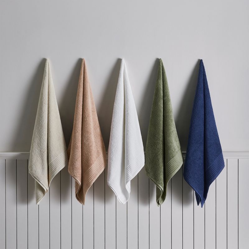 Ultra-Soft Modern Ribbed Cotton Quick Dry Towel Set, 5 of 7