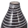 Sagebrook Home Black and White Striped Primeval Ceramic Vase - Contemporary 10" Vase Floral Arrangements - Stylish Table Centerpiece Home Office - image 4 of 4