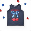 The Juniper Shop Coquette America Cherries Toddler Tank - 5/6T - Navy - 2 of 4