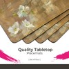 Pimpernel Dogwood in Spring Placemats - Set of 4 Rectangular Cork Backed Table Mats with Floral Blossoms - Heat & Stain Resistant Surface - 2 of 4
