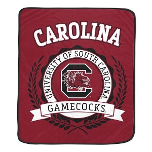 NCAA South Carolina Gamecocks Crest Ultra Soft Blanket - 1 of 2