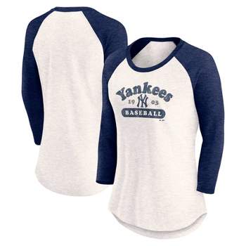 MLB New York Yankees Women's 3 Qtr Fashion T-Shirt