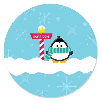 Big Dot Of Happiness Jolly Santa Claus - Christmas Party Circle Sticker  Labels - 24 Count : Target