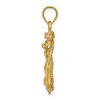 Black Bow Jewelry 14k Yellow or White Gold Mariners Crucifix Cross Pendant, 20 x 31mm - 2 of 4