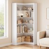 TROPOW Corner Bookshelf, 71.8'' Farmhouse Corner Bookcase, L-Shaped Bookshelf Large Bookcase, 5 Tier Display Shelf Heavy Duty Bookcases - 4 of 4