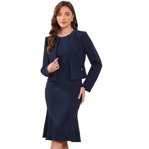 INSPIRE CHIC Women's Formal Dress with Blazer 2 Piece-Suit Sets - 1 of 4