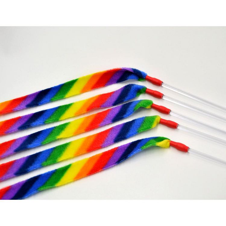 Cat Dancer Cat Charmer Interactive Cat Toy Wand RAINBOW, 4 of 4
