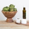 Storied Home Boho Wood Pedestal Serving Bowl - 2 of 4