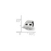 Black Bow Jewelry Sterling Silver Camper Bead Charm - 2 of 3