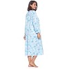 Casual Nights Women's Long Floral & Lace Henley Nightgown - 3 of 4