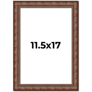 PosterPalooza | 11.5x17 Modern Bamboo Picture Frame, UV Acrylic, 5 Finishes - 1 of 4