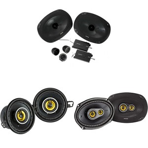Kicker for Ram Crew Cab Truck 2012 & Up 46CSS694 6x9s, 46CSC6934 6x9, 46CSC354 3.5 Inch Speaker Bundle - 1 of 4