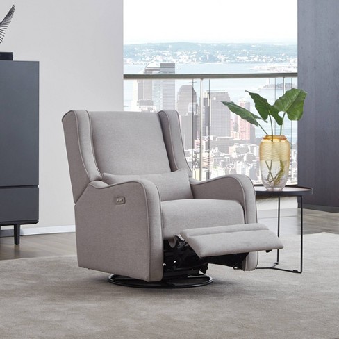 Westwood Design Elsa Power Swivel Glider Pearl River - Gray - image 1 of 4