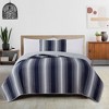 Great Bay Home Stripe Reversible Quilt Set With Shams - 4 of 4