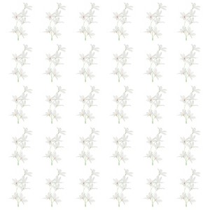 Unique Bargains Artificial Stems Home Wedding Decoration Headdress Wreath Orchid Fake Flower 30 Pcs - 1 of 4