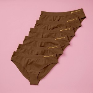 Yellowberry Girls 6pk Quality Seamless Hipster Underwear with Bonded Seam - 1 of 4