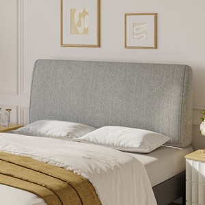 Pinmoco Queen Adjustable Headboard, 4.7" Upholstered Foam Headboard, Gray - 1 of 4