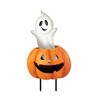 Briarwood Lane Halloween Pumpkin and Ghost Metal Yard Art 30x13 For Halloween Metal Art - 3 of 3