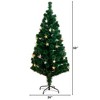 Nearly Natural 5-ft Pre-Lit Fiber Optic Artificial Christmas Tree with 60 Colorful Star-Shaped LED Lights - 2 of 3