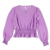 bar III Womens Smocked Pullover Blouse - 2 of 2
